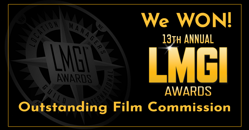 We Won Outstanding Film Commission at the 13th Annual LMGI Awards!