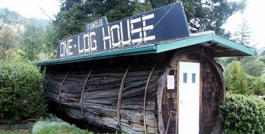 link to full image of Garberville - Log House