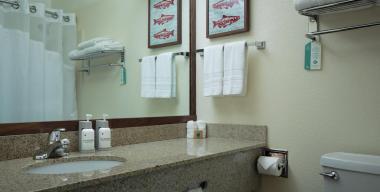 link to full image of The Redwood Riverwalk Hotel bathroom